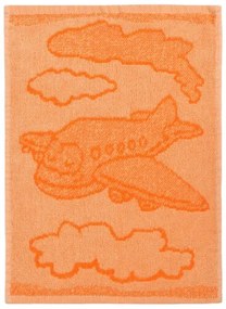 Profod Detský uterák Plane orange, 30 x 50 cm