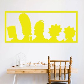 Veselá Stena Samolepka Simpsonovci Farba: žlutá, Veľkosť: 100 x 43 cm