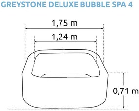 Nafukovacia vírivka Greystone Deluxe Bubble Spa 4