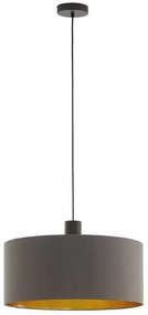 Závesná lampa Concessa cappuccino/zlatá Ø 53 cm