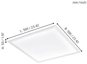 Eglo 32813 - LED Stropné svietidlo SALOBRENA LED/40W/230V