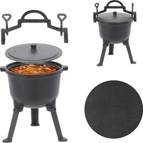 Liatinový lovecký hrniec 5 l, 24,5 x 16 cm *3703