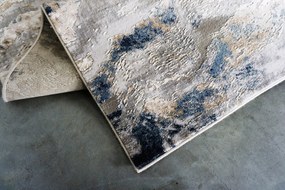 Koberec Mitra 3001 NAVY – námornícky modrý s dekoratívnym vzorom Rozmer: 240x330 cm