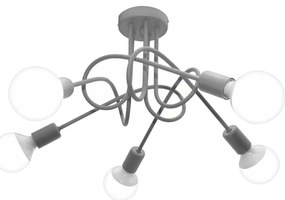 Detský prisadený luster OXFORD 5xE27/15W/230V