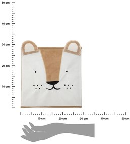 Úložný box Lion, 29x29x29 cm, hnedá