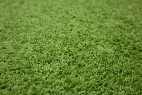 Vopi koberce Behúň na mieru Color Shaggy zelený - šíre 40 cm s obšitím