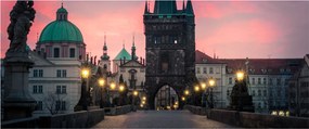 Obraz - Na Karlovom moste (120x50 cm)
