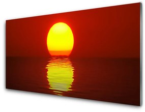 Nástenný panel  Západ slnka krajina 140x70 cm
