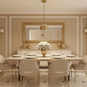 Toolight Toolight, závesné svietidlo 1xE27 APP1236-1CP, zlatá, OSW-40036