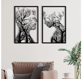 Asir SADA 2x Nástenná dekorácia 86x63 cm strom života kov 279ENZ1279