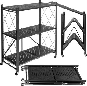 Skladací regál na kolieskach GESTEL