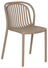 Béžová plastová jedálenská stolička Alia – Ixia