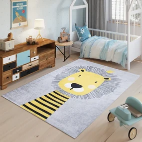 Detský koberec s motívom roztomilého leva Šírka: 80 cm | Dĺžka: 150 cm