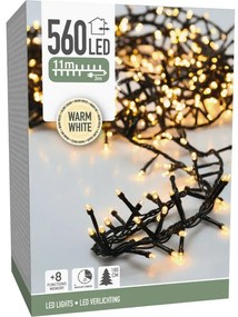 Vianočná svetelná LED reťaz Cluster, 560 mini LED, 11 m