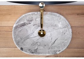 REA-U9888  - Umývadlo na dosku LARA 35x48,5 cm keramika/imitácia kameňa