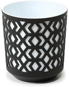 PLASTOVÝ KVETINÁČ ETNIC 27X25 CM ČIERNA
