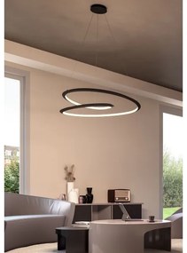 Redo 01-3378 - stmievateľný LED luster na lanku STORM LED/60W/230V, čierny