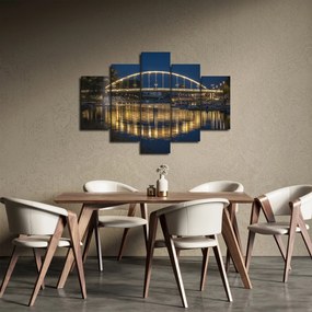 Obraz mosta s fontánou (150x105 cm)