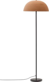 Stojacia lampa v terakotovej farbe s kovovým tienidlom (výška 140 cm) Nibla – Kave Home