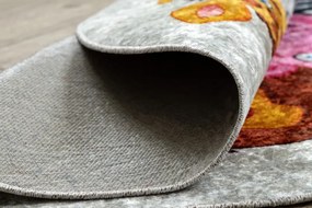 Dywany Łuszczów, Detský kusový koberec Junior 51595.801 Africa, 160x160 (priemer) kruh, viacfarebná, detská izba