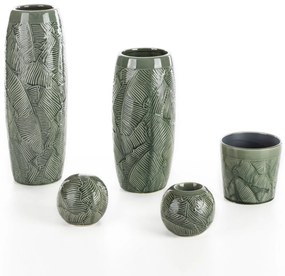 DEKORAČNÁ GUĽA DARA (01) (FI) 10X9 CM ZELENÁ