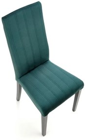 Jedálenská stolička DIEGO 2 čierna, látka tmavo zelená