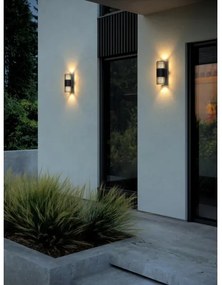 Nordlux - Vonkajšie nástenné svietidlo ALUDRA 2xE27/15W/230V IP54 čierna