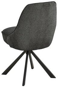 Otočná jídelní židle Carlton šedá