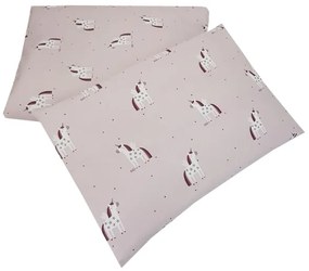 EKO - Obliečky bavlnené mušelínové do postieľky UNICORN 2-dielne