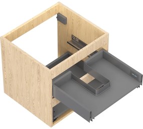 Mexen Box-A, závesná skrinka 50 cm, 2 zásuvky, dub, 91AX0-0500-470-2-81