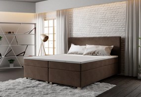 Čalúnená postel Boxspring ISLAND + matrac + rošt - cosmic 16 / 140x200 / bez vrchného matraca