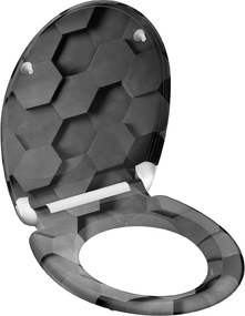 Eisl Sanitär WC sedadlo Duroplast Soft Close Hexagons 82392