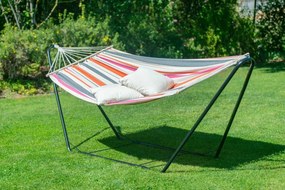 La Siesta Hojdacia sieť s tyčou CHILLOUNGE® SINGLE - sunrise, látka: 45 % bavlna, 45 % polyester, 10 % viskóza/ rozperná tyč: breza