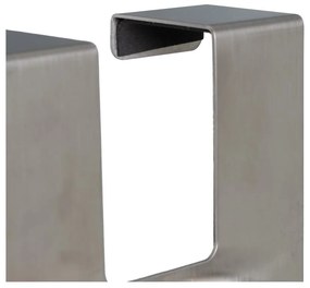 Kovový vešiak na dvere v matne striebornej farbe 13 cm – Casa Selección