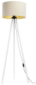 BPS Koncept Stojacia lampa STANDART 1xE27/60W/230V krémová/biela AS0465+BS0402