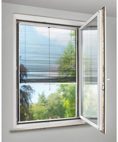 Livarno home Plisovaná sieťka proti hmyzu do okna, max. 130 x 150 cm (biela)  (100345225)