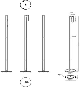 Lucide 27703/02/30 - LED Stm. nab. vonkajšia lampa ANTRIM LED/2,2W/4V IP54 čierna