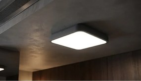 Brilagi-LED Kúpeľňové stropné svietidlo so senzorom ZENNA LED/24W/230V 34,5x34,5 cm IP44 antracit