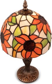Brilagi - Tiffany vitrážová stolná lampa SUNFLOWER 1xE27/60W/230V