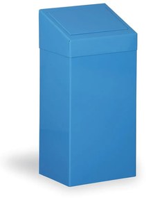 Kovový odpadkový kôš na triedený odpad, 45 l, modrý