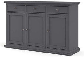 Sivá nízka komoda 144x92 cm Paris – Tvilum