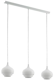 Eglo 97213 - Závesný luster CAMBORNE 3xE27/60W/230V biela