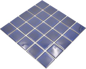 Keramická mozaika SD 651 modrá 30,4 x 30,4 cm