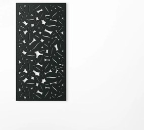 drevko Drevený obraz Kávové zrná Rozmer obrazu: 44,5 x 22,5 cm, Farba dekorácie: Čierna