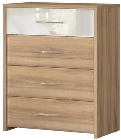 Komoda Gala f4/gl pacific walnut/beige