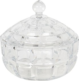 Sklenená dóza s vrchnákom Wenda - Ø 18*18 cm