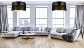 Stropné svietidlo ALDO 1xE27/60W/230V pr. 40 cm čierna