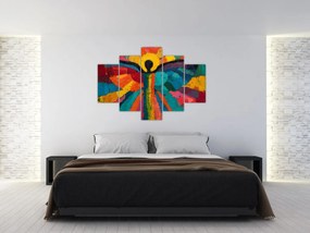 Obraz - Maľovaný anjel (150x105 cm)