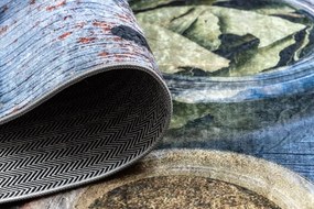 Protišmykový koberec / behúň ANDRE 33550 modrý / zelený