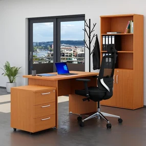 Zostava kancelárskeho nábytku Visio 2, 120 cm, čerešňa